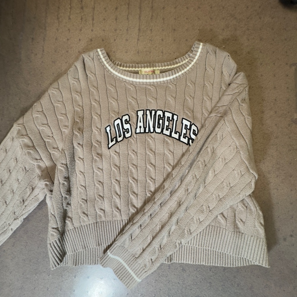 Cream/Tan Los Angeles Sweater